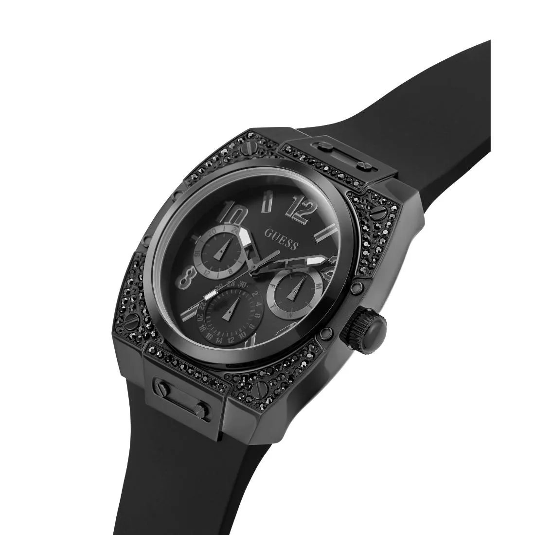 Guess Men 54.5 mm Black Dial Analog Watch- GW0623G3