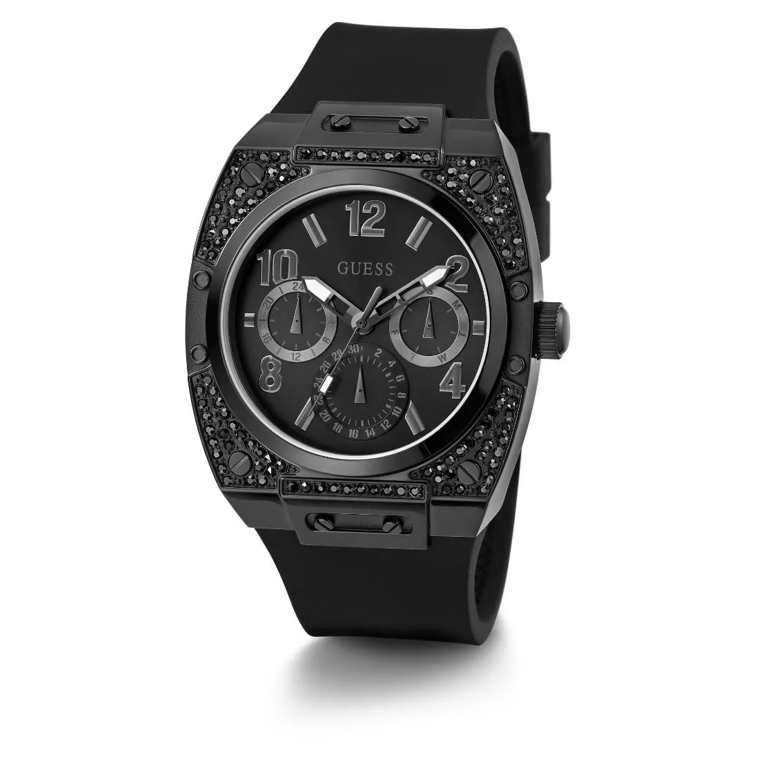 Guess Men 54.5 mm Black Dial Analog Watch- GW0623G3