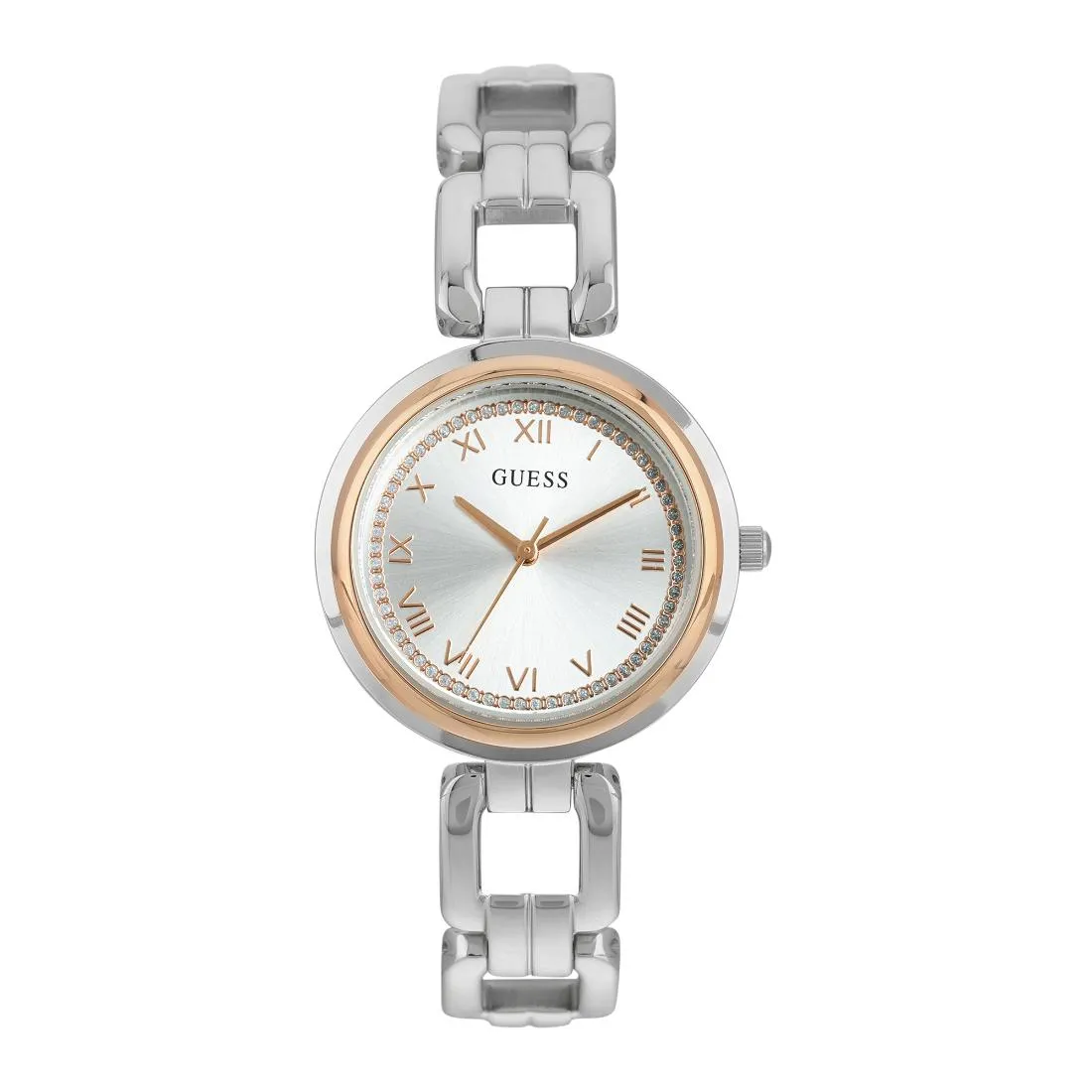 Guess Women 32 mm Silver Dial Analog Watch- U1387L4M