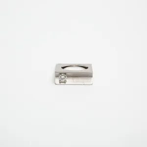 HADAR NORNBERG | WHITE GOLD SPATIAL RING