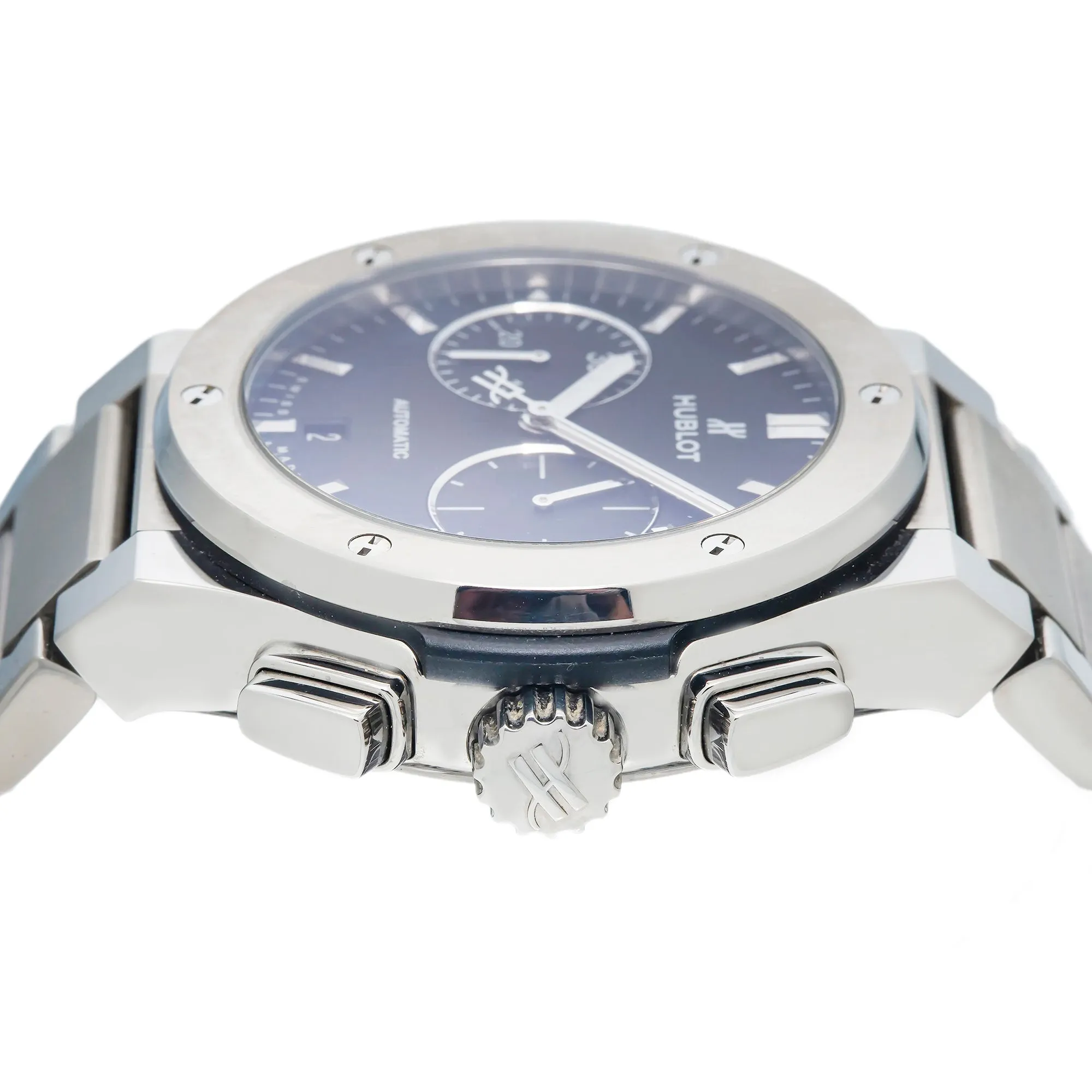 Hublot Classic Fusion Chronograph 528.NX.1170.NX 45MM Black Dial With Titanium Bracelet