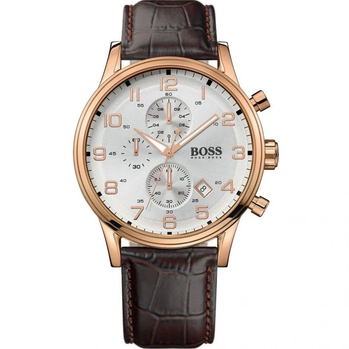 Hugo Boss Aeroliner Chronograph Silver Dial Men's Watch 1512519