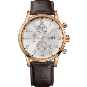 Hugo Boss Aeroliner Chronograph Silver Dial Men's Watch 1512519