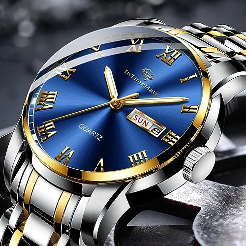 INTIMEMATE Stainless Steel Watches for Men