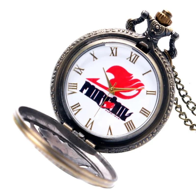 Japan Cartoon Anime Fairy Tail  Design Modern Pocket Watch
