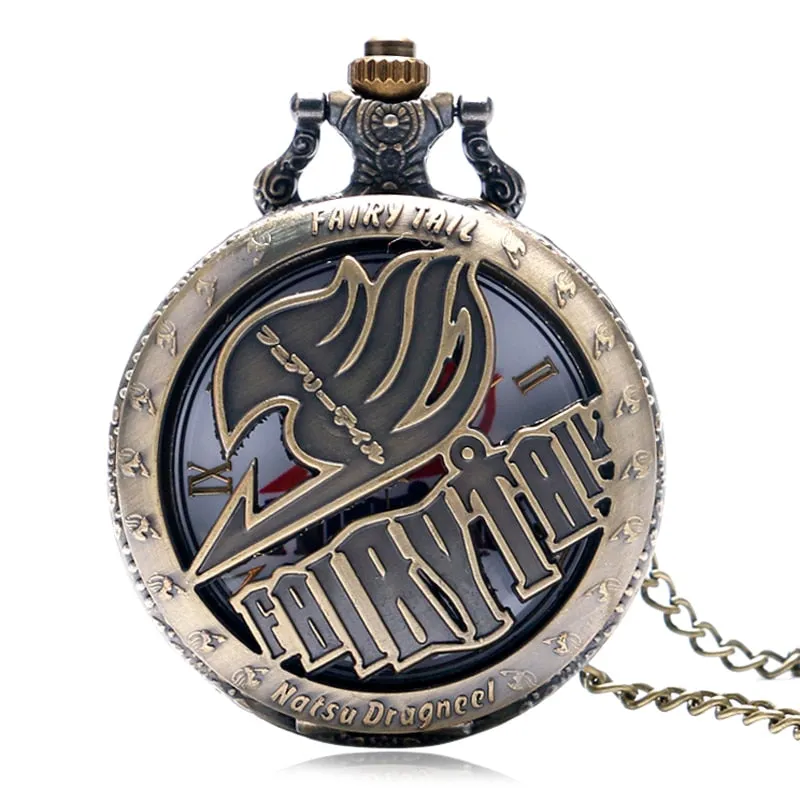 Japan Cartoon Anime Fairy Tail  Design Modern Pocket Watch