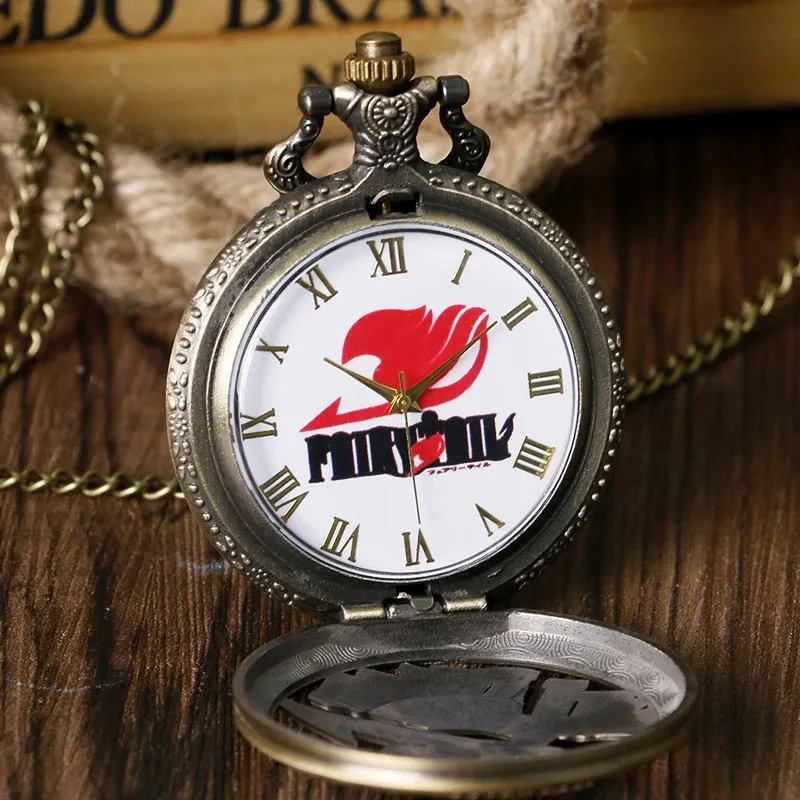 Japan Cartoon Anime Fairy Tail  Design Modern Pocket Watch