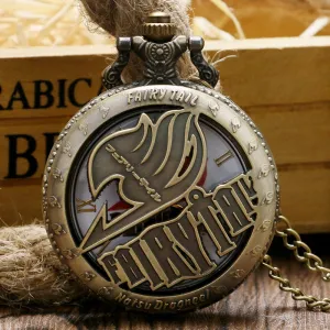 Japan Cartoon Anime Fairy Tail  Design Modern Pocket Watch