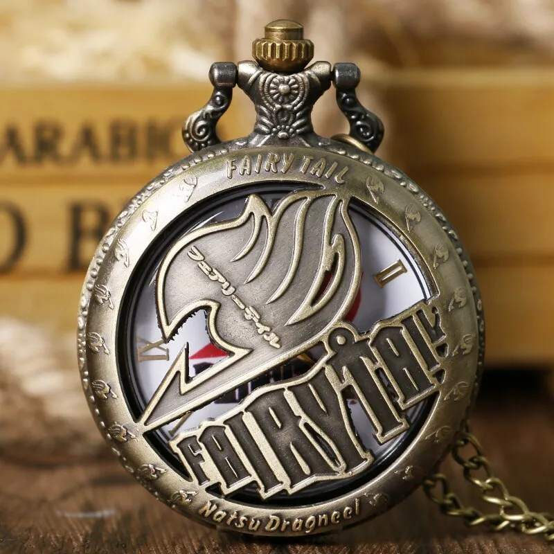 Japan Cartoon Anime Fairy Tail  Design Modern Pocket Watch