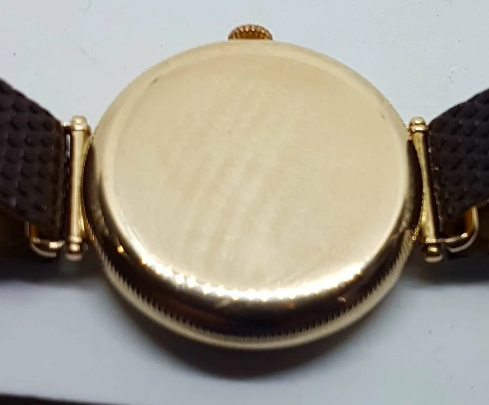 JW Benson Trench with Flexible Lugs in 9ct Gold Hermetic Case 1927