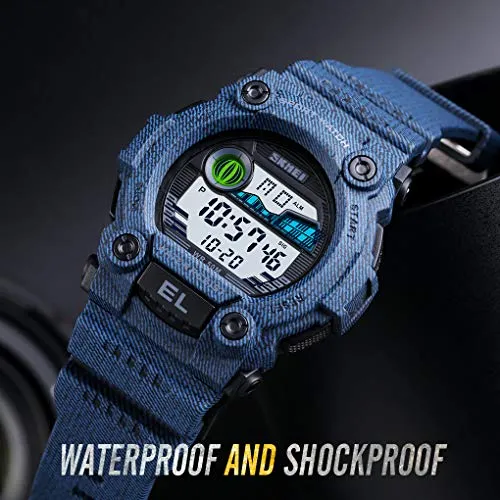 Kids Camouflage LED Sports Waterproof Digital Military Watch