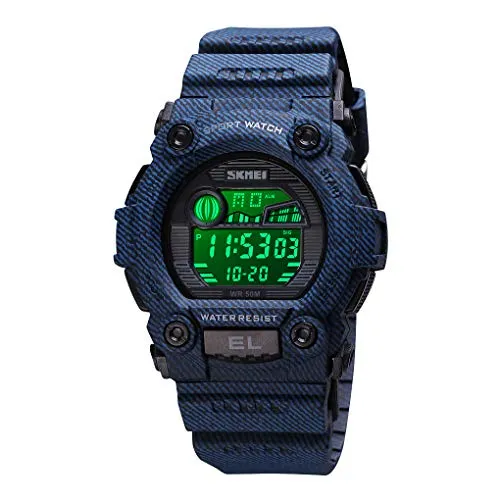 Kids Camouflage LED Sports Waterproof Digital Military Watch