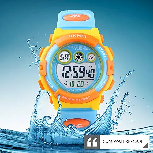 Kids Digital Sport Outdoor Waterproof Watches Ages 5-10