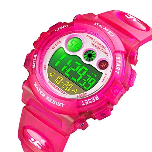 Kids Digital Sport Outdoor Waterproof Watches Ages 5-10