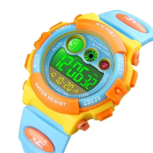 Kids Digital Sport Outdoor Waterproof Watches Ages 5-10