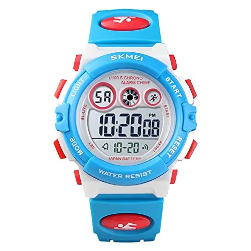 Kids Digital Sport Outdoor Waterproof Watches Ages 5-10