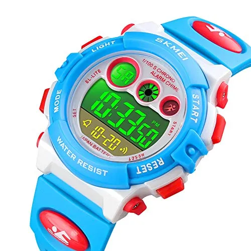 Kids Digital Sport Outdoor Waterproof Watches Ages 5-10