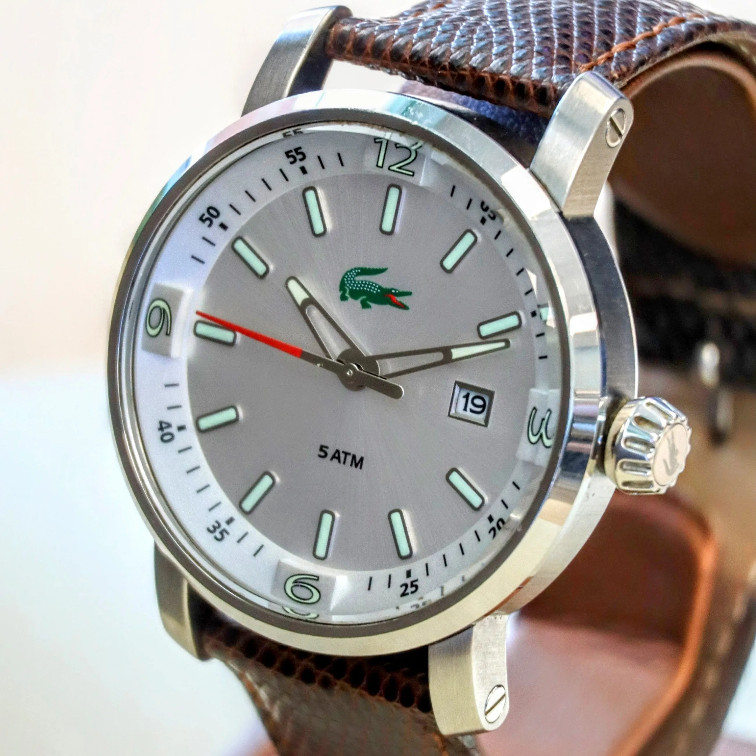 LACOSTE Quartz Watch 5ATM Date Indicator Wristwatch ALL S.S. - LC.12.1.14.0040