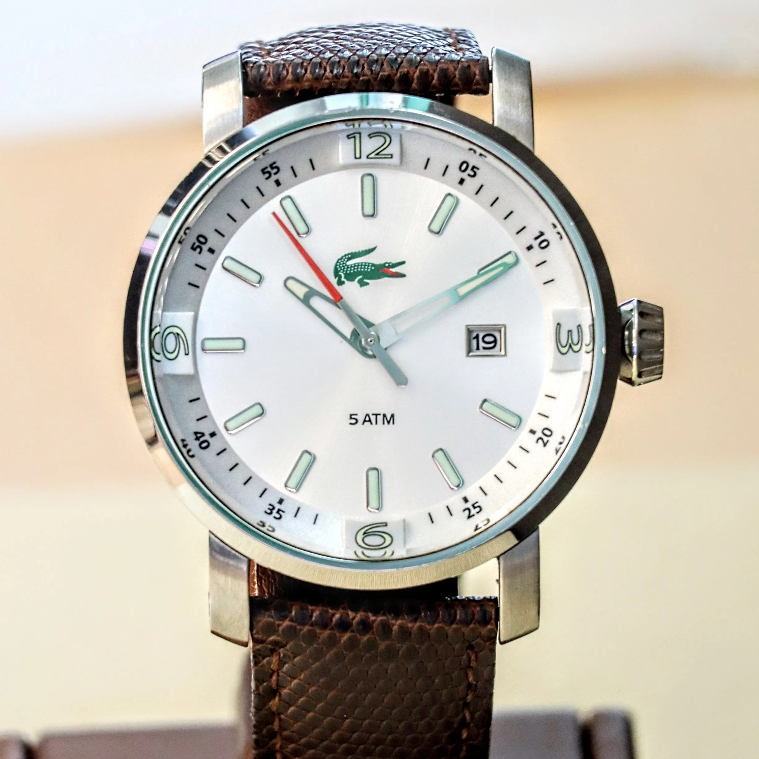 LACOSTE Quartz Watch 5ATM Date Indicator Wristwatch ALL S.S. - LC.12.1.14.0040