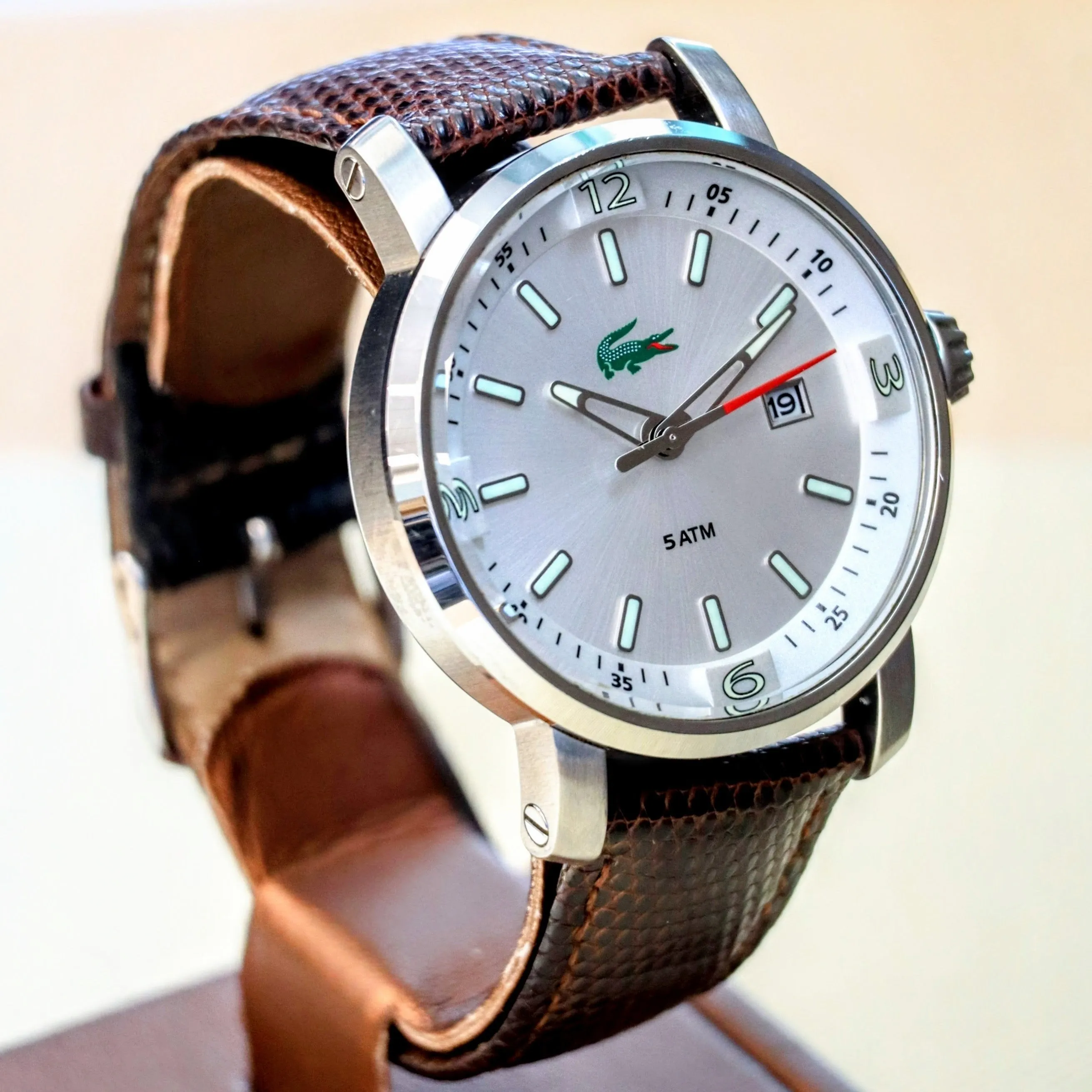 LACOSTE Quartz Watch 5ATM Date Indicator Wristwatch ALL S.S. - LC.12.1.14.0040