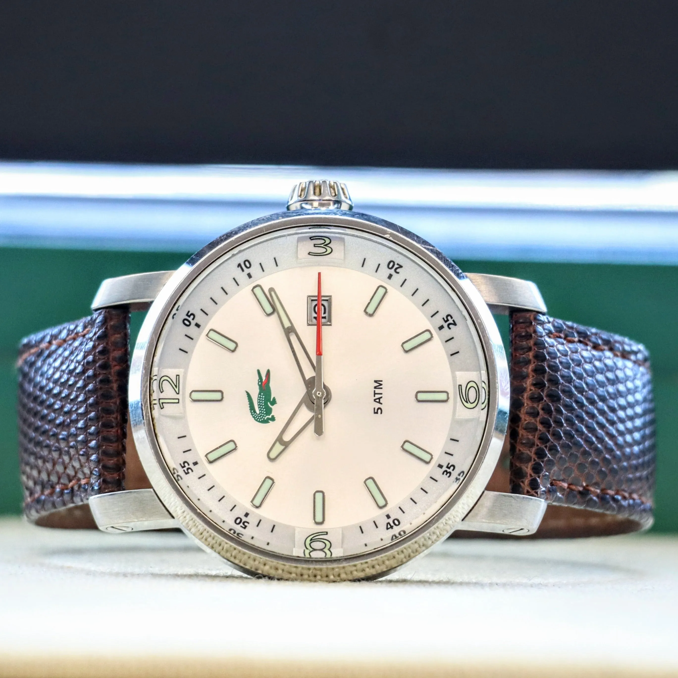 LACOSTE Quartz Watch 5ATM Date Indicator Wristwatch ALL S.S. - LC.12.1.14.0040