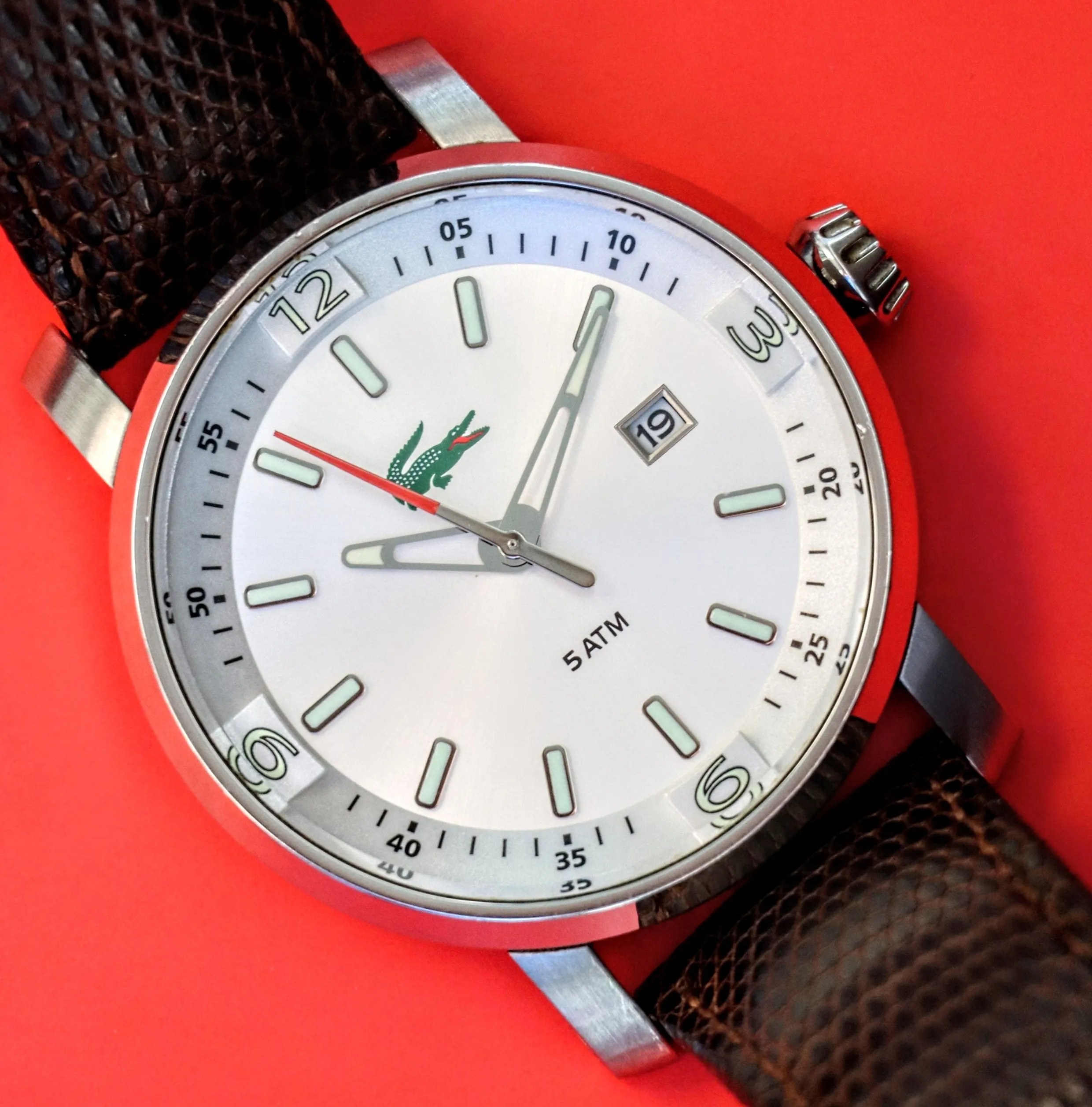 LACOSTE Quartz Watch 5ATM Date Indicator Wristwatch ALL S.S. - LC.12.1.14.0040