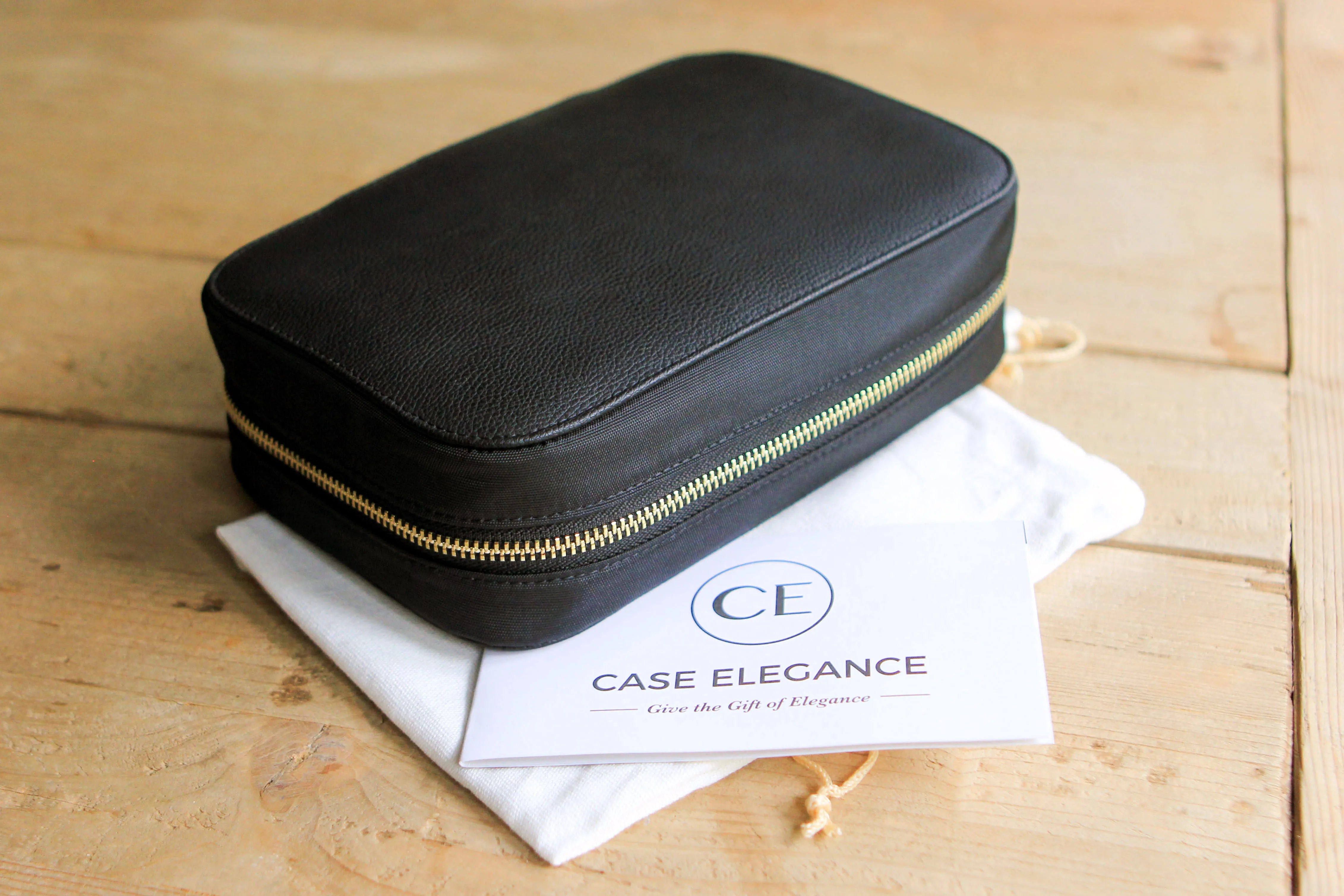 Large Travel Jewelry Organizer - Black