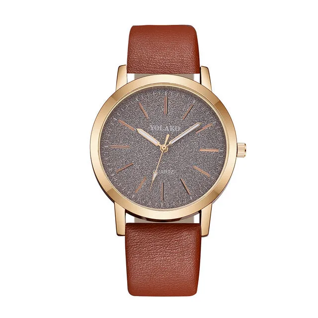 Leather Casual Watch For Women