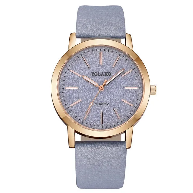 Leather Casual Watch For Women