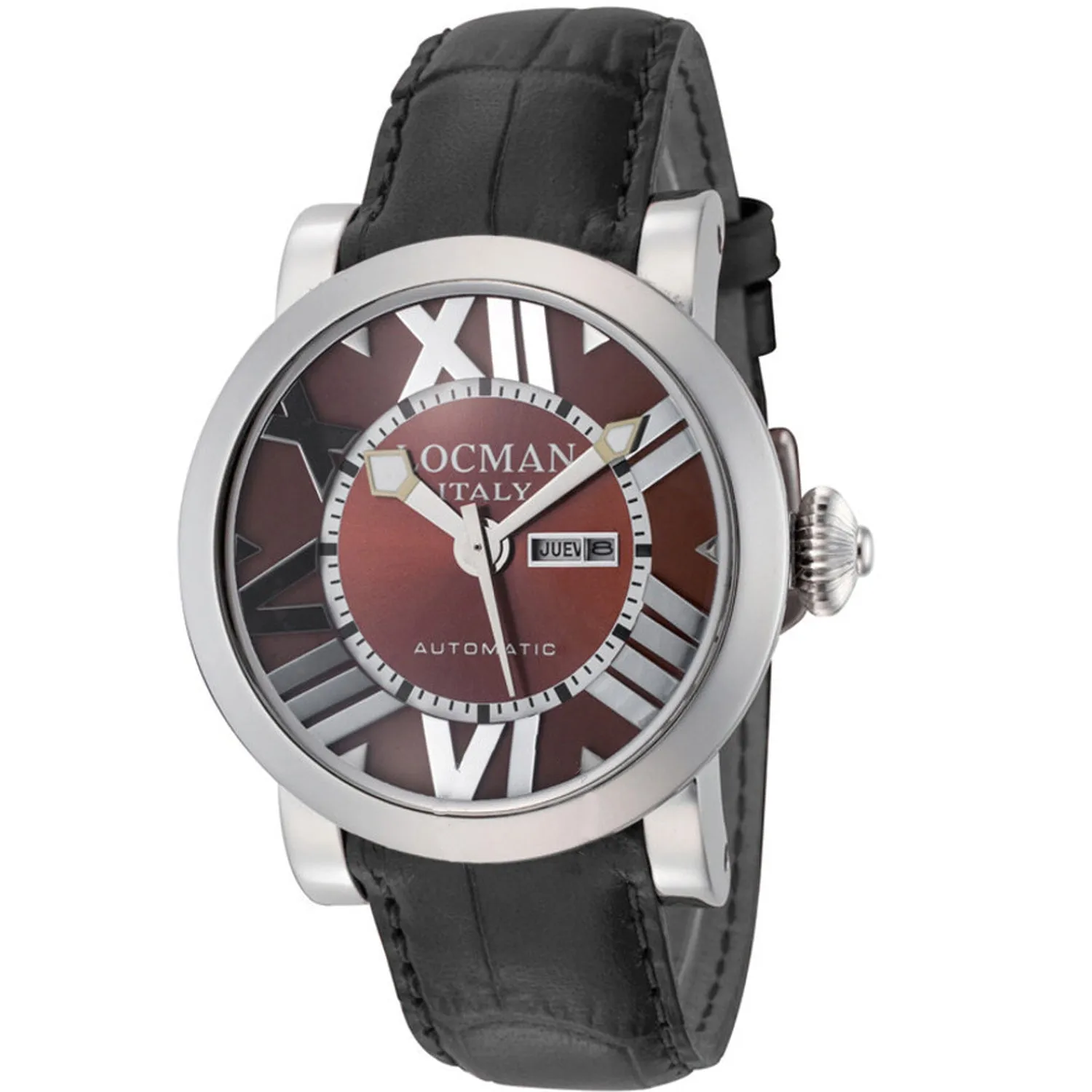 Locman Women's Classic Brown Dial Watch - 293BR/BK LEAL