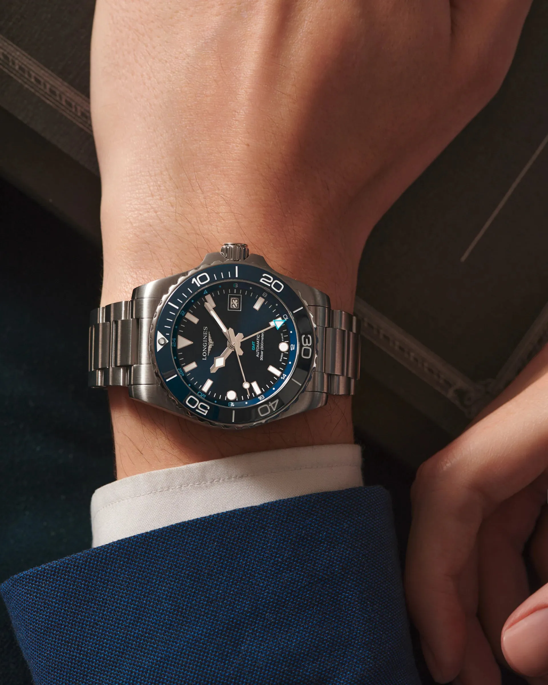 Longines Hydroconquest GMT 41mm Mens Watch L37904966