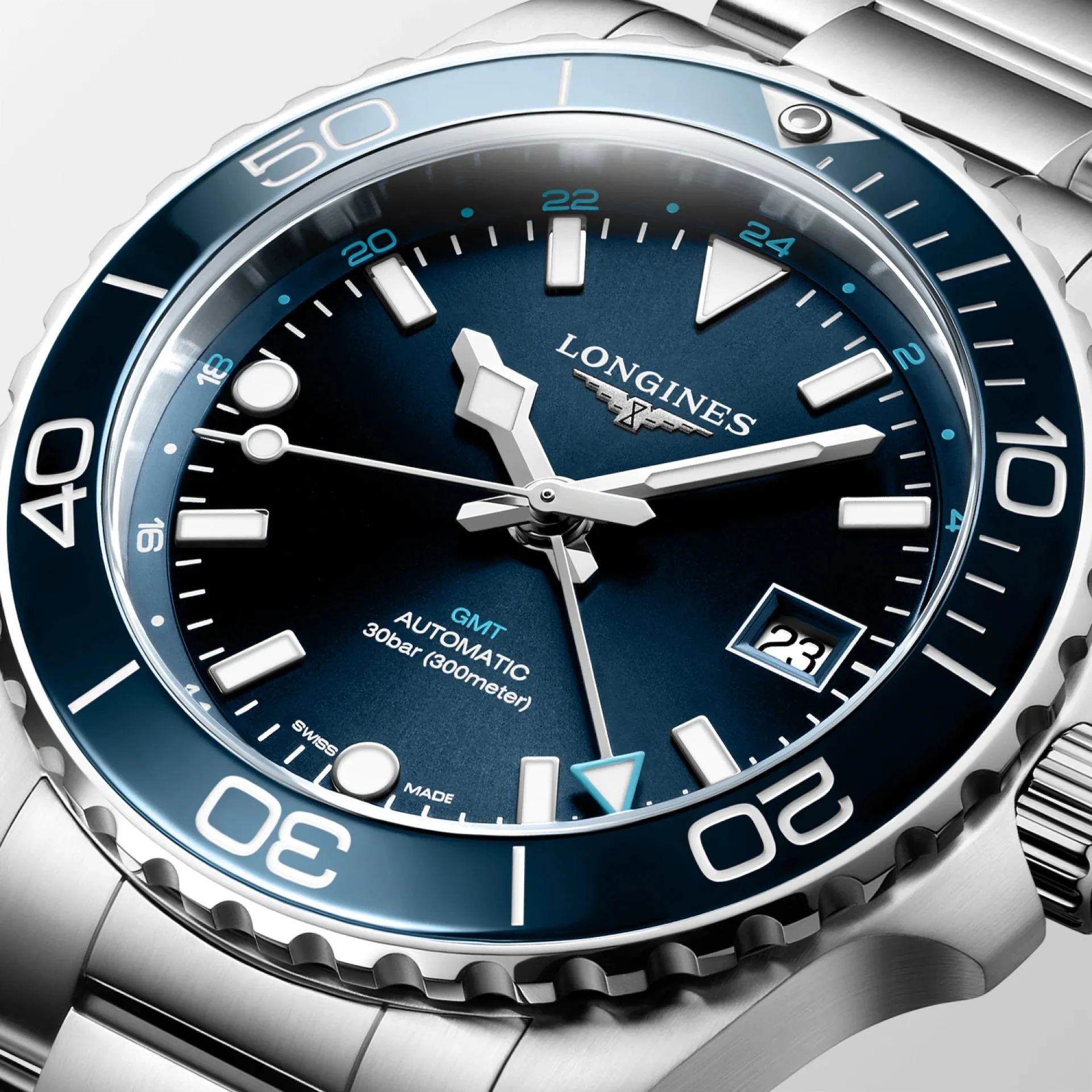 Longines Hydroconquest GMT 41mm Mens Watch L37904966