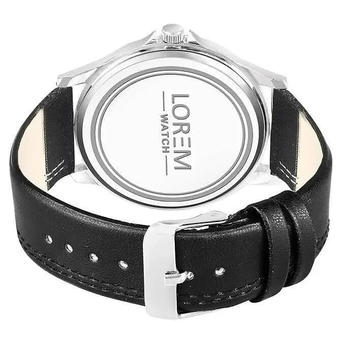 LOREM Black Stylish Dial Analog Watch For Men LR93