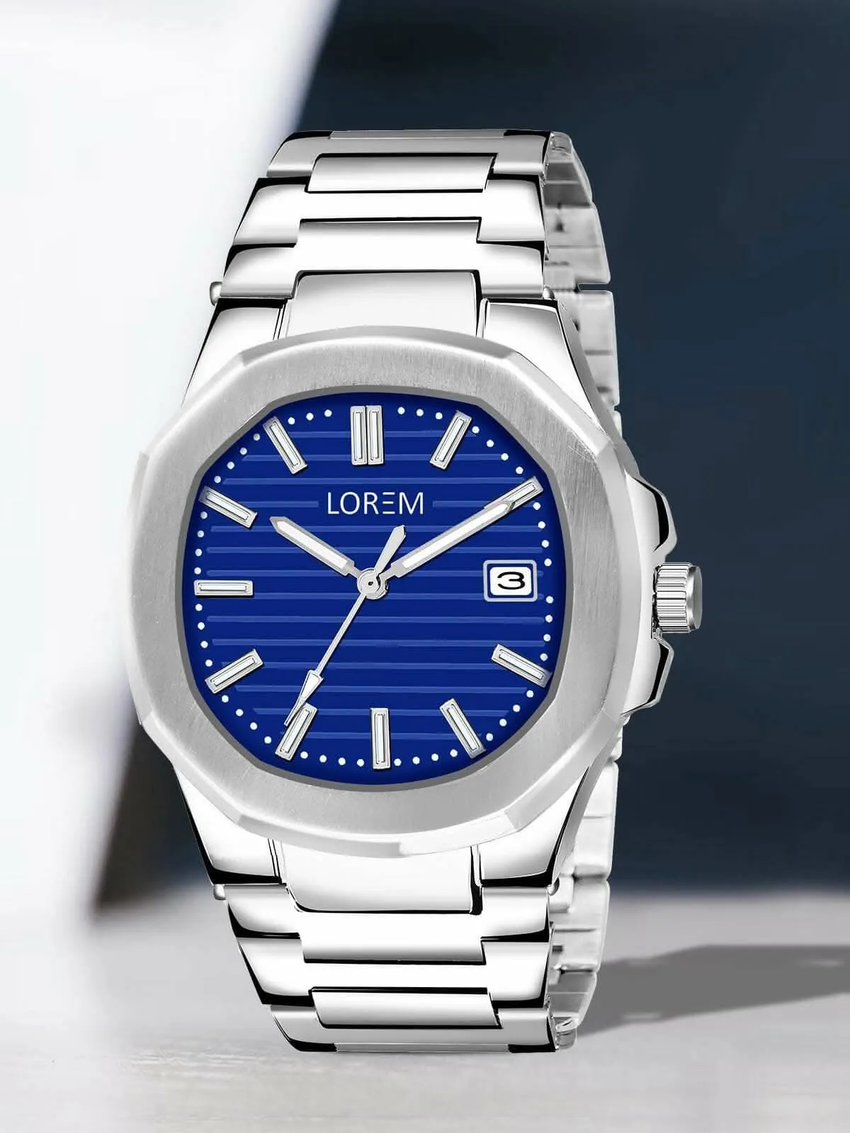 LOREM Blue Dial Date Function Analog Watch For Men LR145