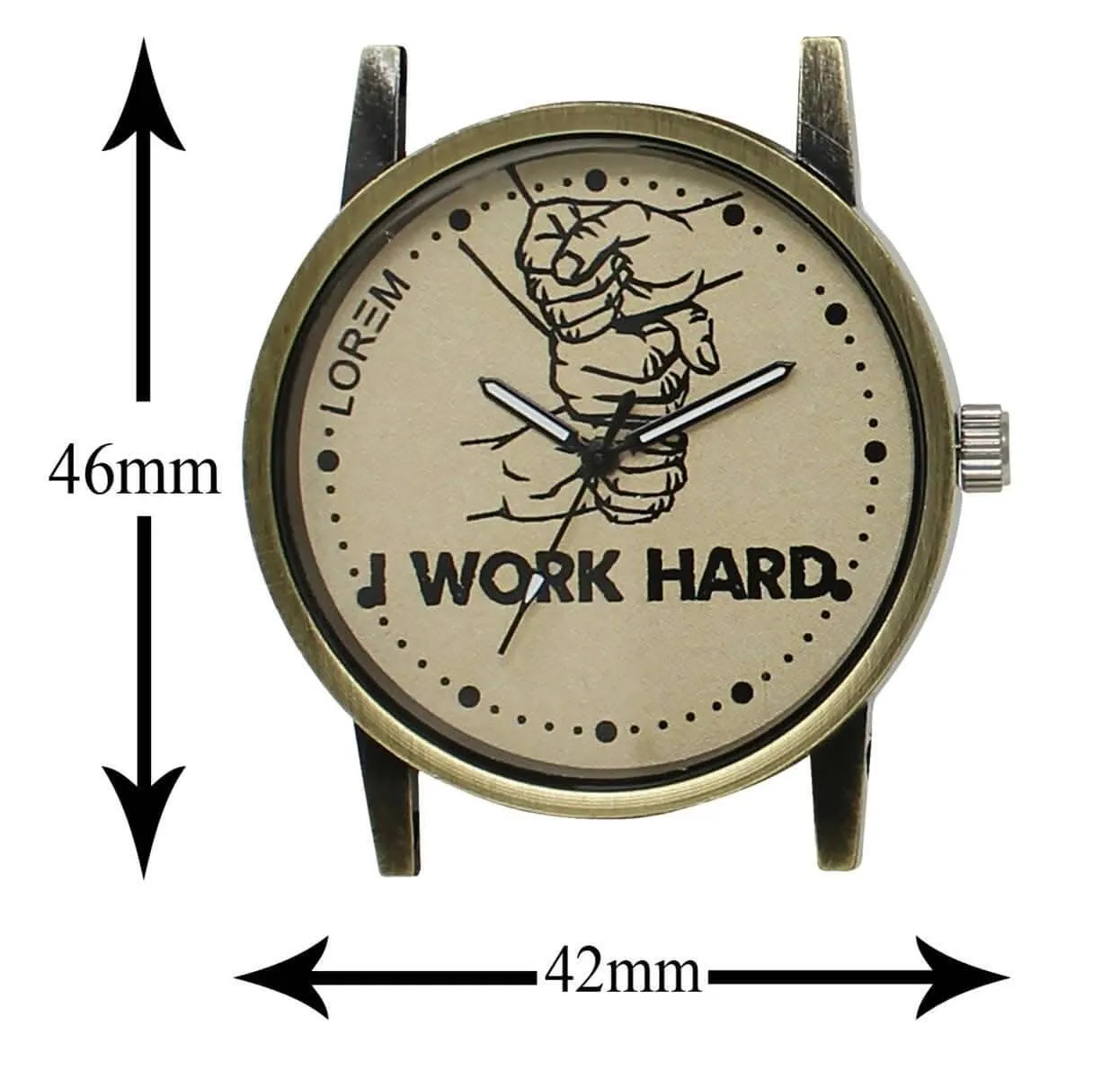 LOREM Grey Work Hard Analog Watch For Men LR29