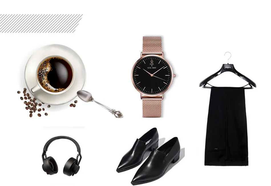 Luxury Fashion Quartz Ladies  Casual Wristwatch