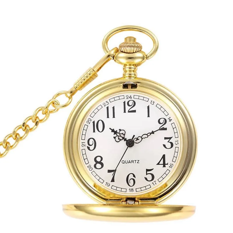 Luxury Smooth Silver Pendant Pocket Watch