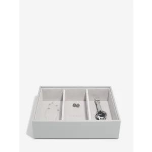 Medium Classic Jewellery Box Watch and Accessories Layer in Pebble Grey