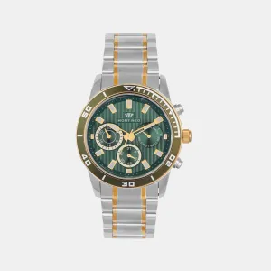 Men Green Chronograph Stainless Steel Watch 1036C-M11014