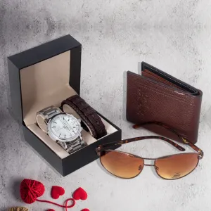 Men Watch Gift Set -7958