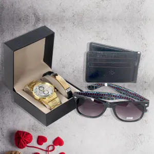 Men Watch Gift Set -7967