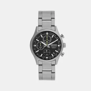 Men's Black Chronograph Stainless steel Watch SSB419P1