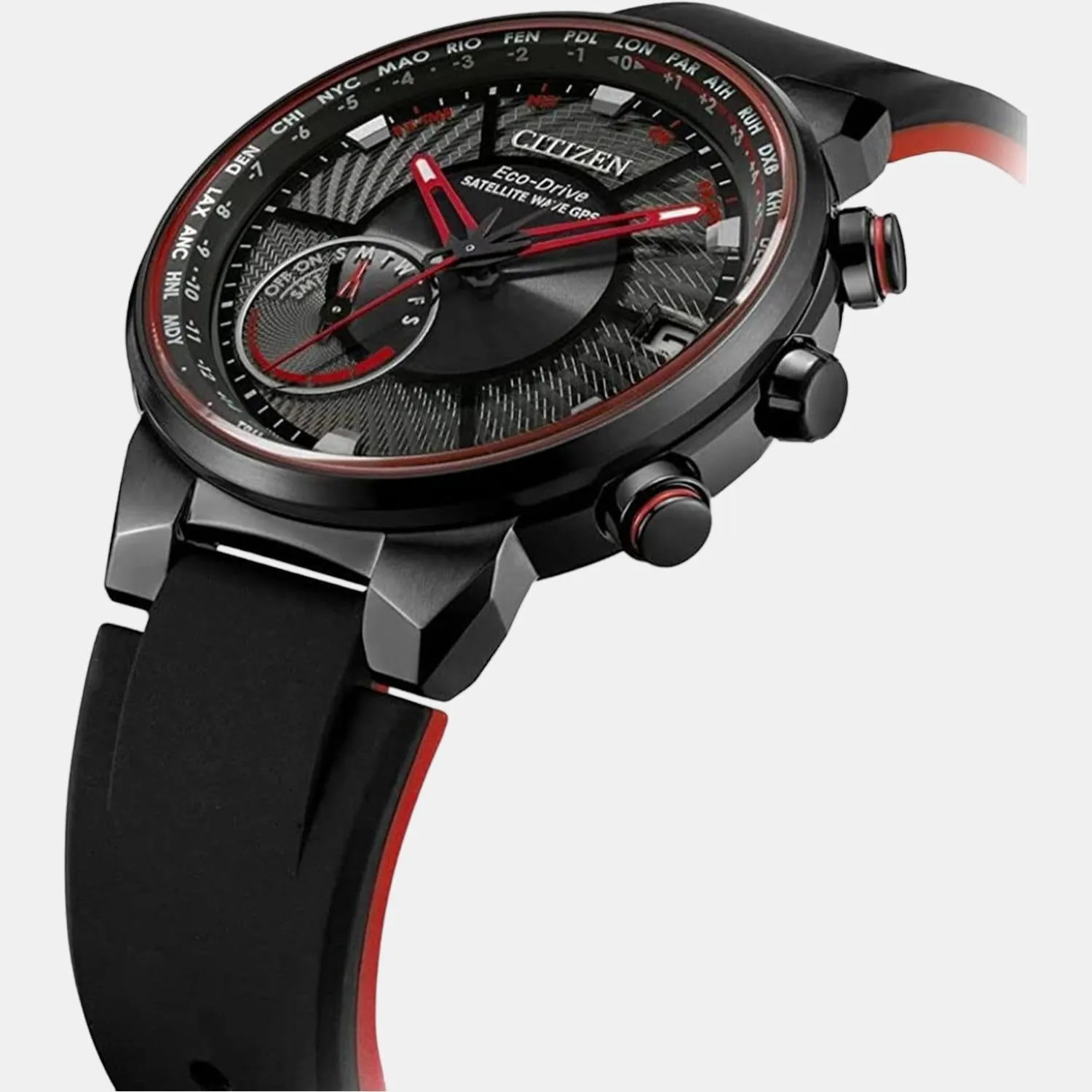 Men's Red Silicon Chronograph Watch CC3079-11E