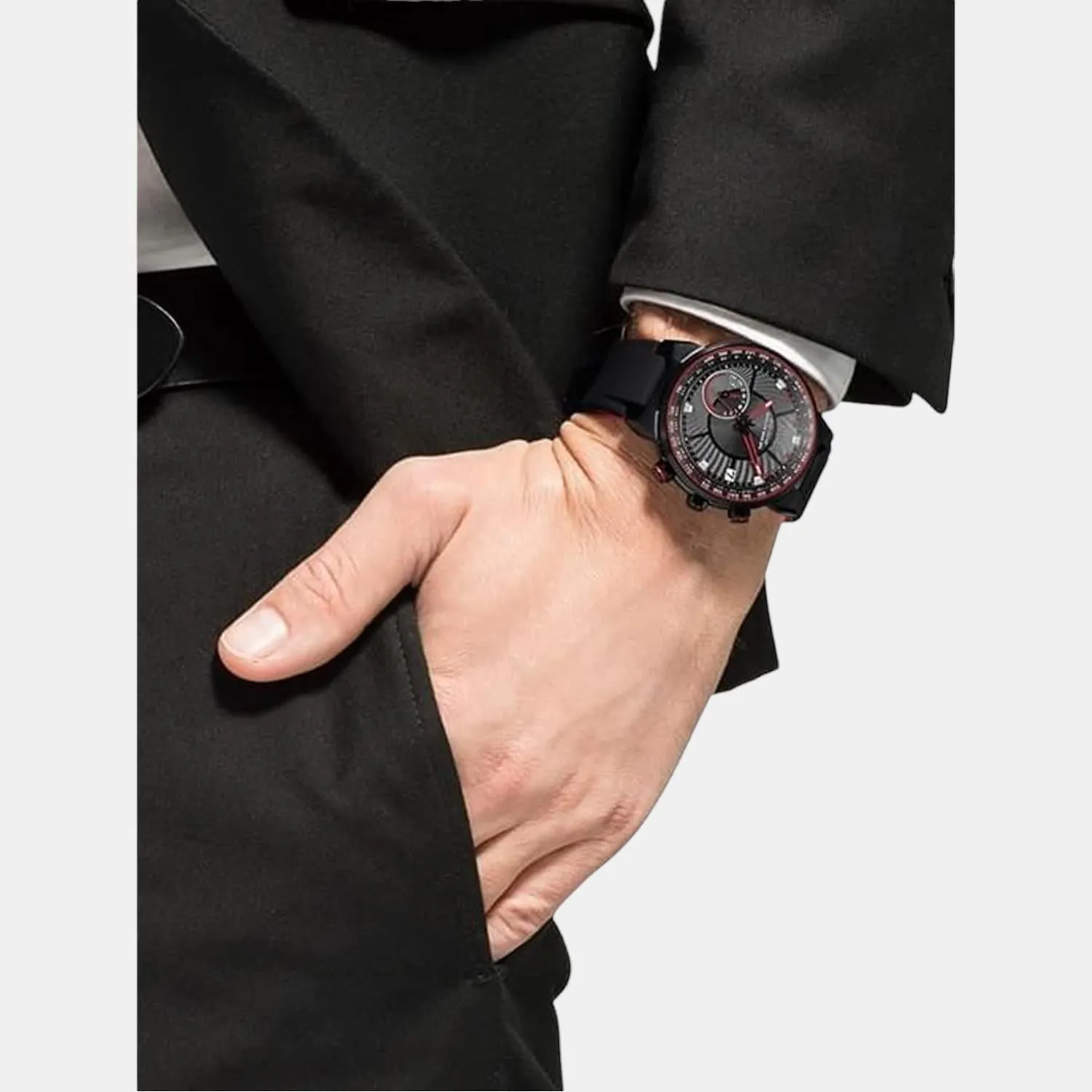 Men's Red Silicon Chronograph Watch CC3079-11E