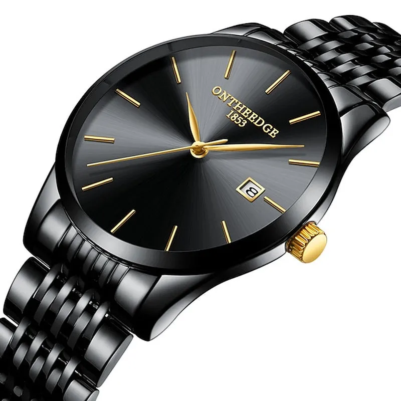 Men's Ultra-Thin Luxury Analog Quartz Watch w/Calendar