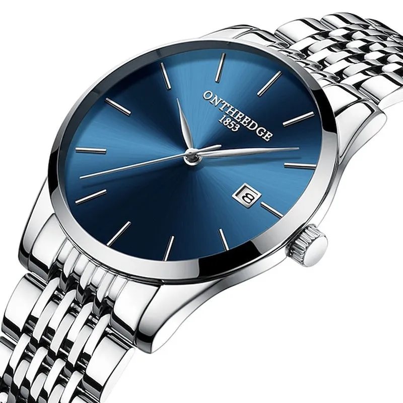 Men's Ultra-Thin Luxury Analog Quartz Watch w/Calendar