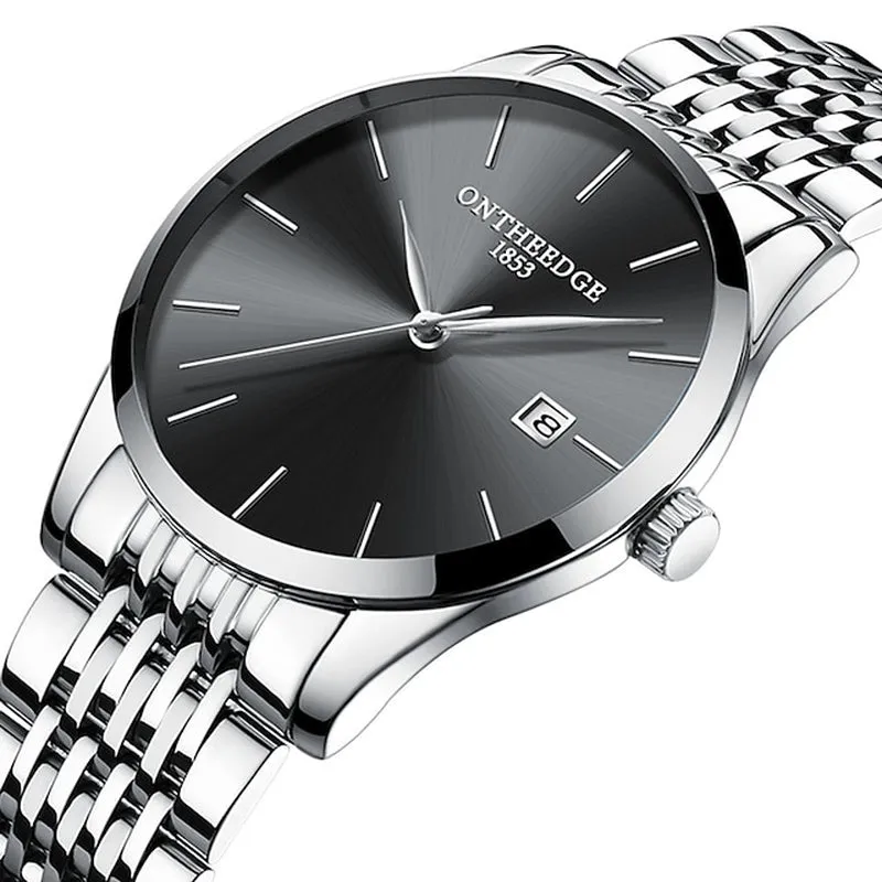 Men's Ultra-Thin Luxury Analog Quartz Watch w/Calendar