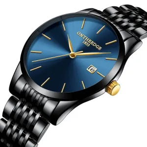 Men's Ultra-Thin Luxury Analog Quartz Watch w/Calendar