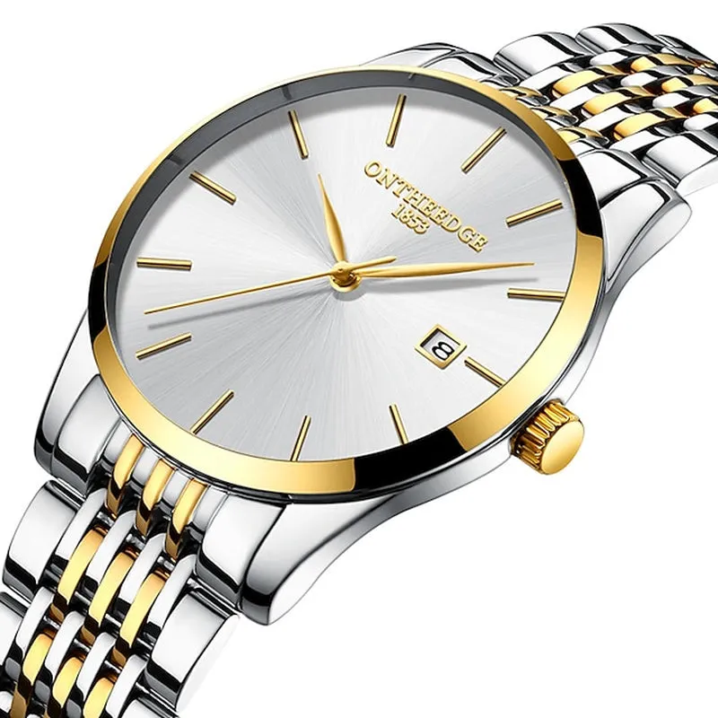 Men's Ultra-Thin Luxury Analog Quartz Watch w/Calendar