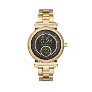 Michael Kors Gold Smart Watch with Crystals MKT5021